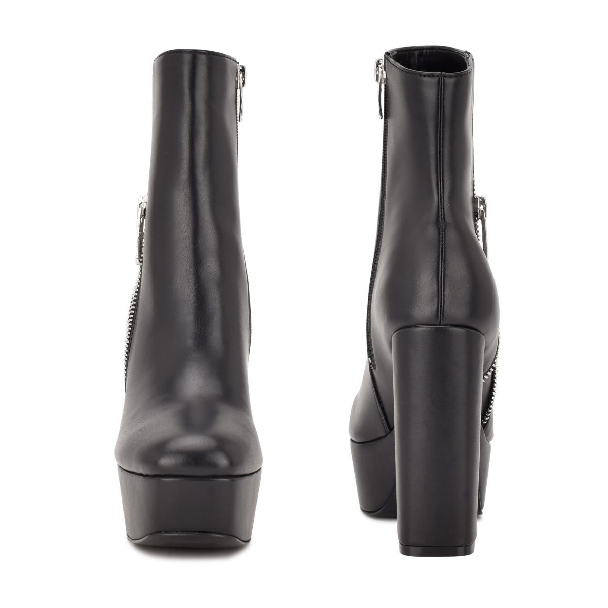 Bottines Nine West Kerri Plateforme Femme Noir | 2713FHTUB