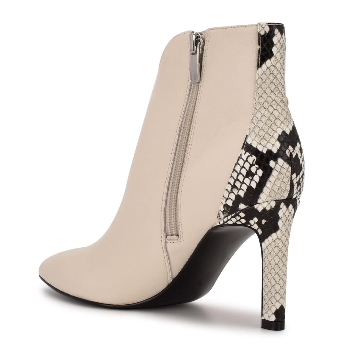 Bottines Nine West Mikale Pointy Embout Femme Blanche | 4623CEFXO