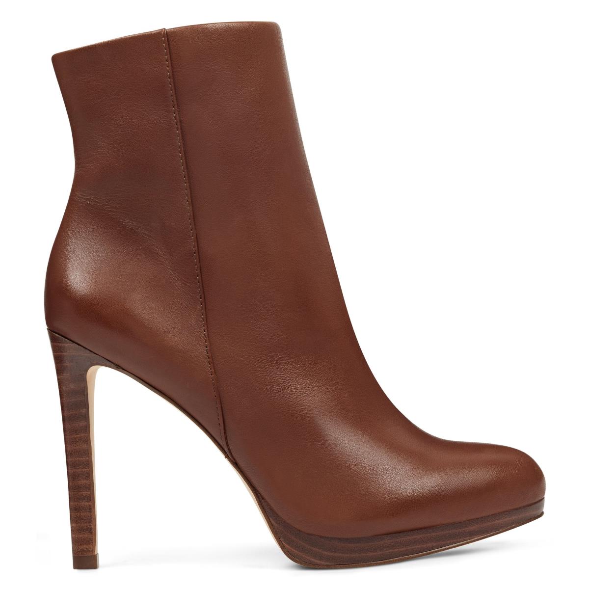 Bottines Nine West Quanette Plateforme Femme Marron | 8463KZJAE