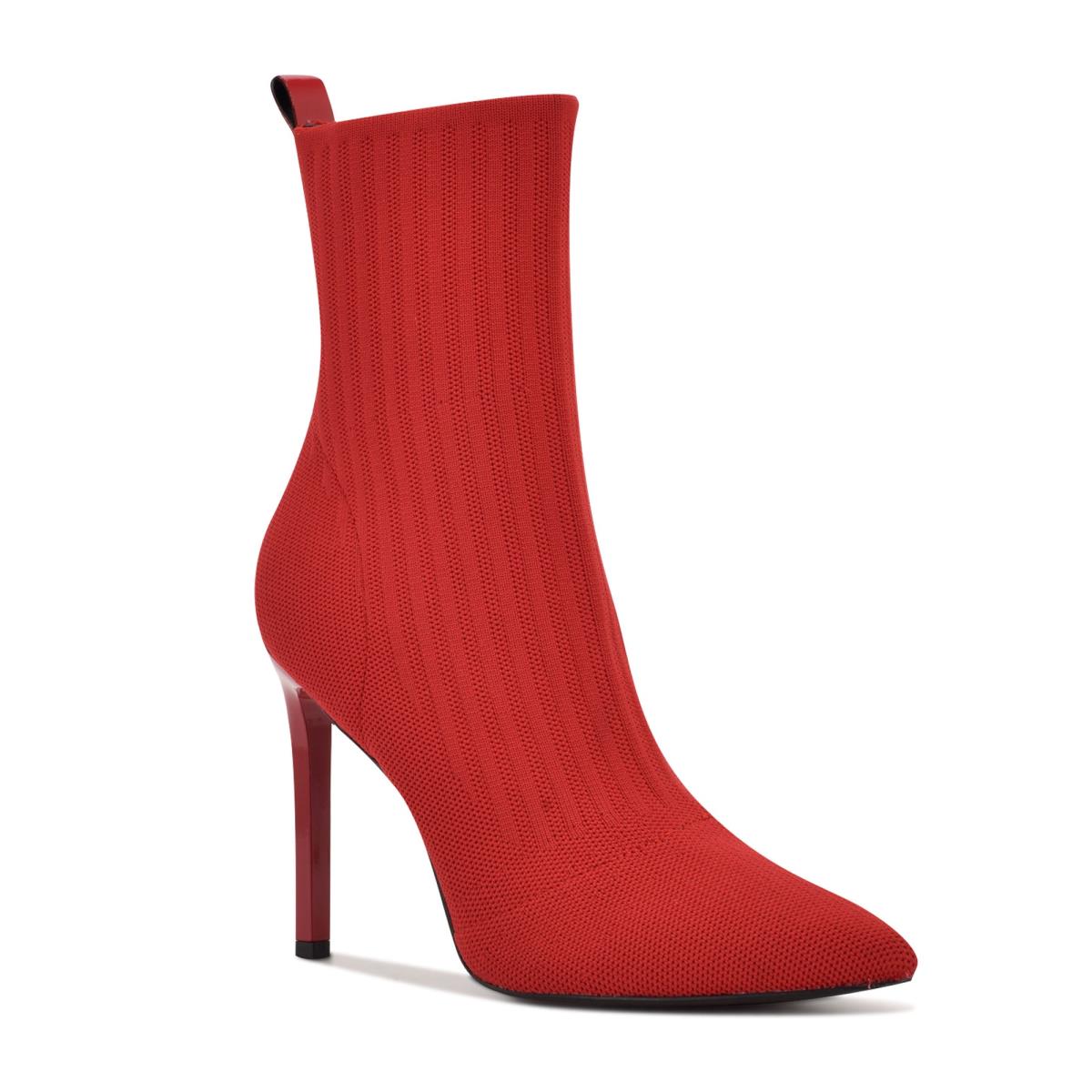 Bottines Nine West Teoy Robe Femme Rouge | 1273EHWCJ