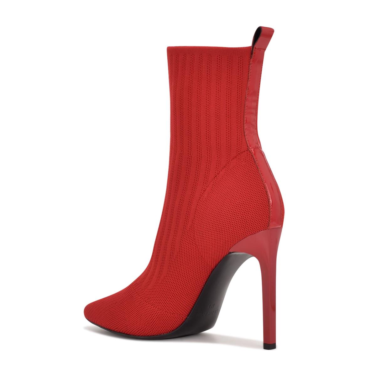 Bottines Nine West Teoy Robe Femme Rouge | 1273EHWCJ