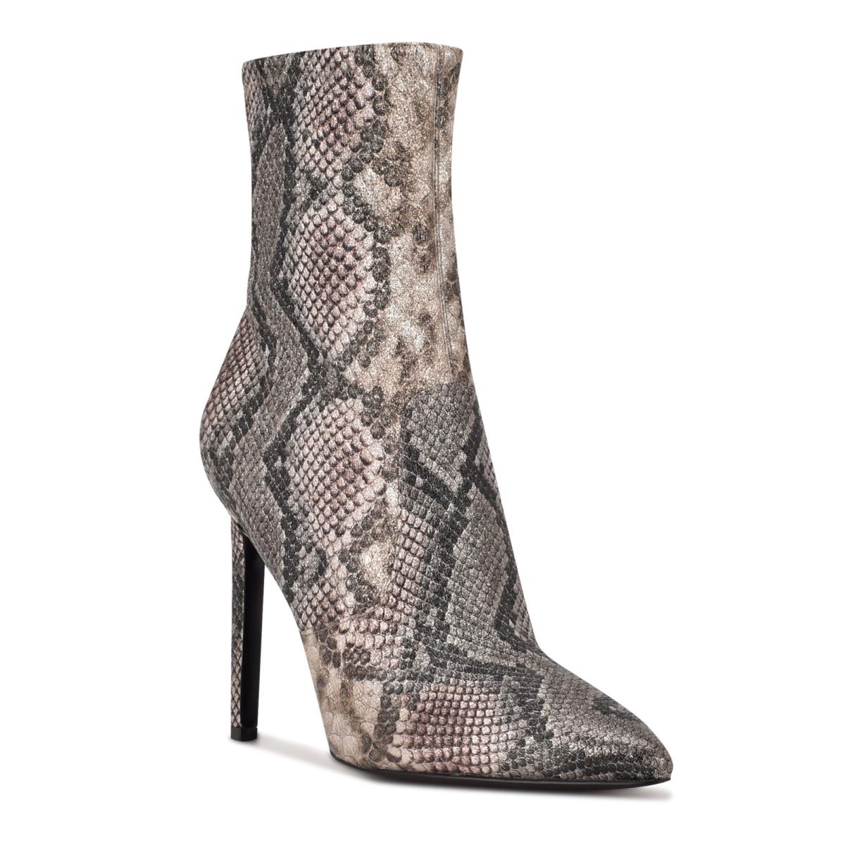 Bottines Nine West Teoy Robe Femme Serpent | 3418DKRUN