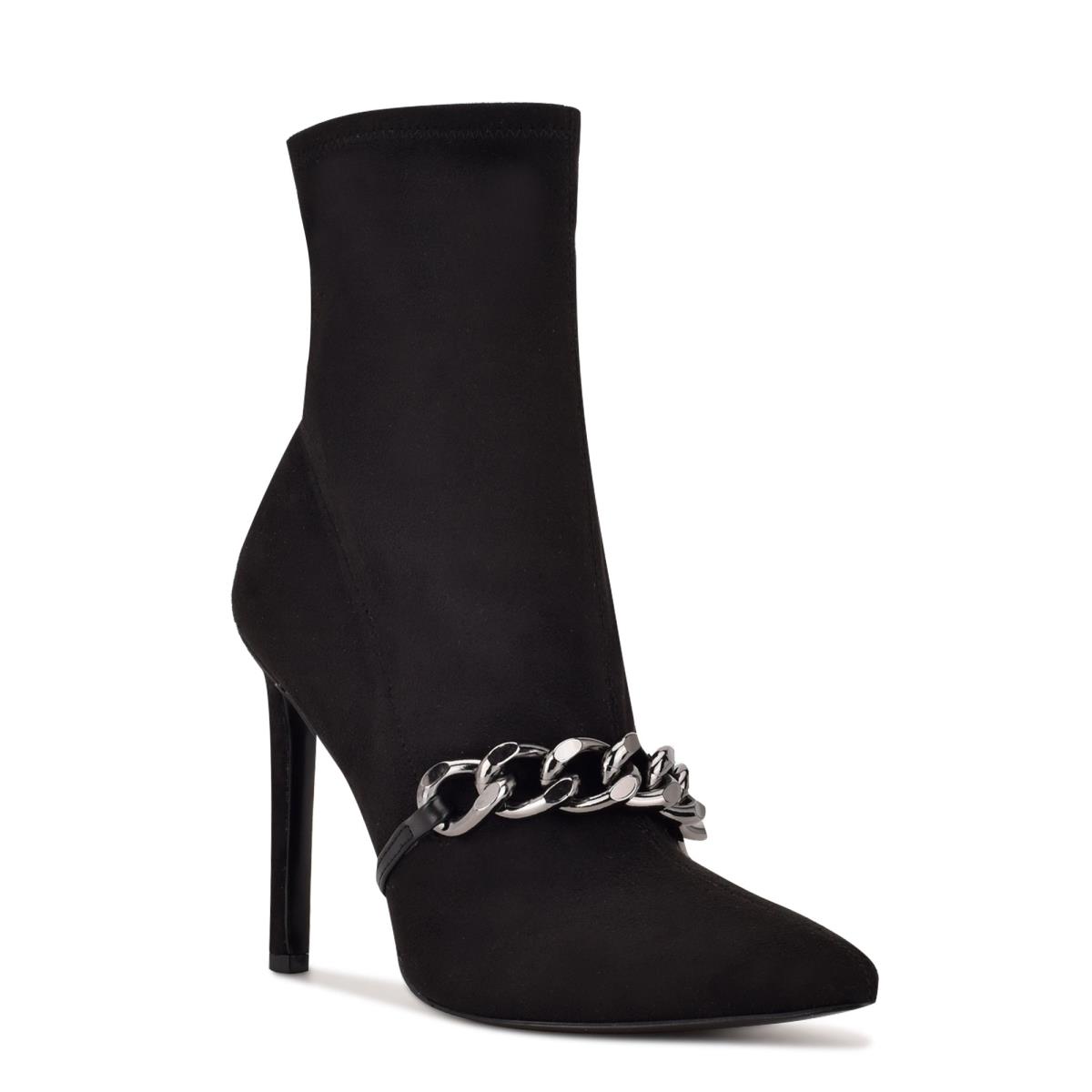 Bottines Nine West Timbaa Robe Bootie Femme Noir | 0826GZVOM