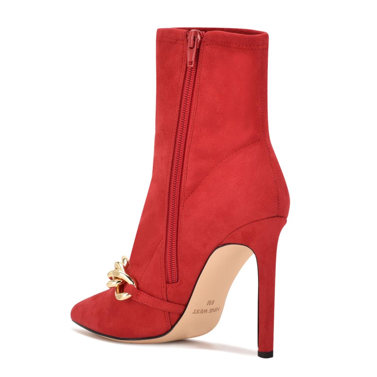 Bottines Nine West Timbaa Robe Bootie Femme Rouge | 3791GBZSY