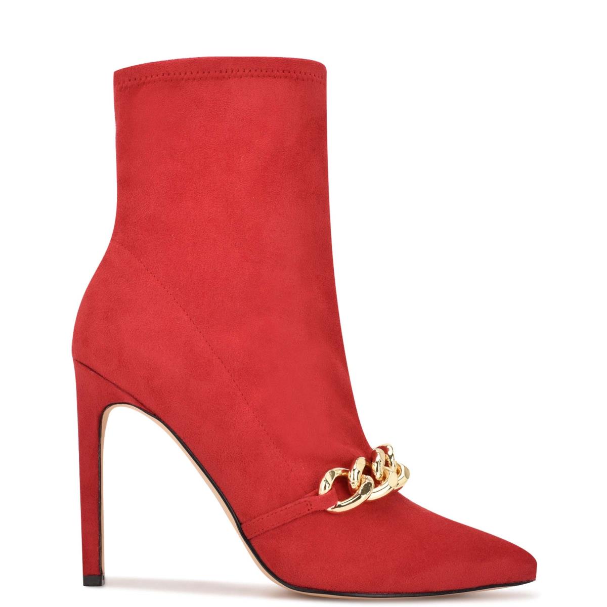 Bottines Nine West Timbaa Robe Bootie Femme Rouge | 3791GBZSY