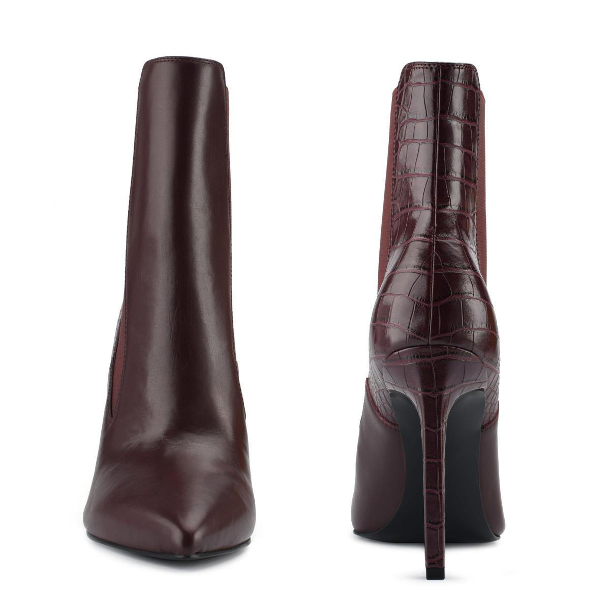 Bottines Nine West Topit Robe Femme Marron | 6721KWHAY