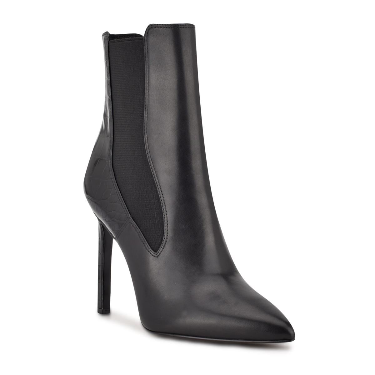 Bottines Nine West Topit Robe Femme Noir | 7498OJFMB