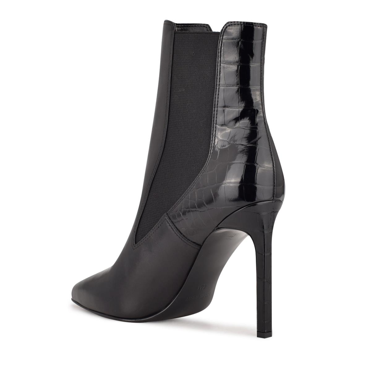 Bottines Nine West Topit Robe Femme Noir | 7498OJFMB