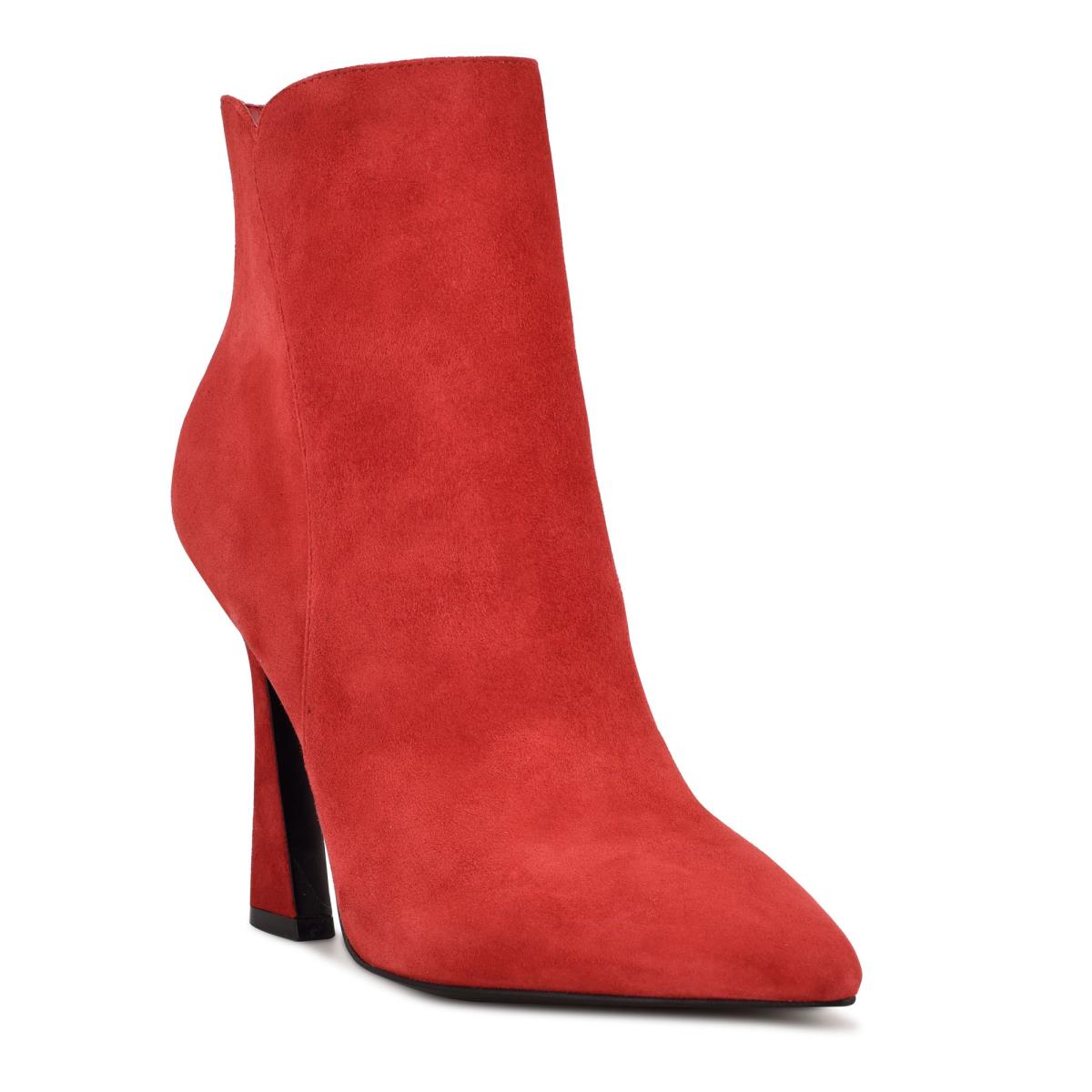 Bottines Nine West Torrie Robe Femme Rouge | 2510RABDG