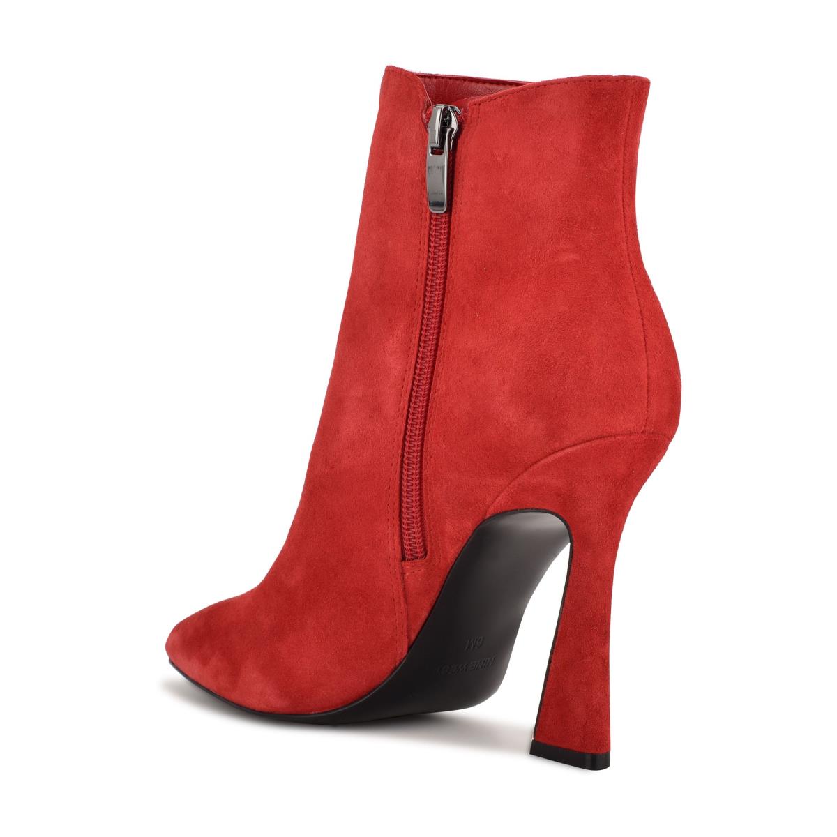 Bottines Nine West Torrie Robe Femme Rouge | 2510RABDG