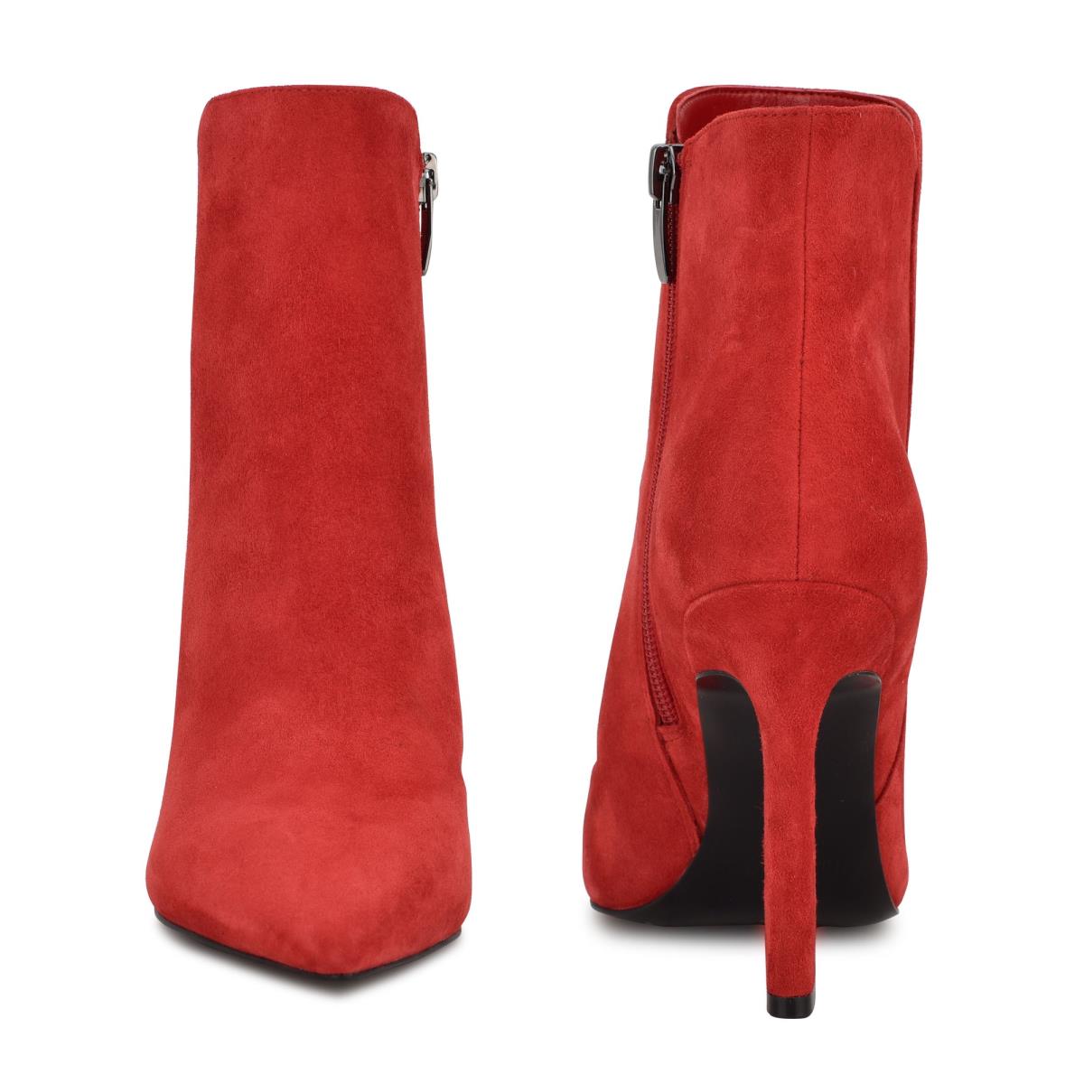 Bottines Nine West Torrie Robe Femme Rouge | 2510RABDG