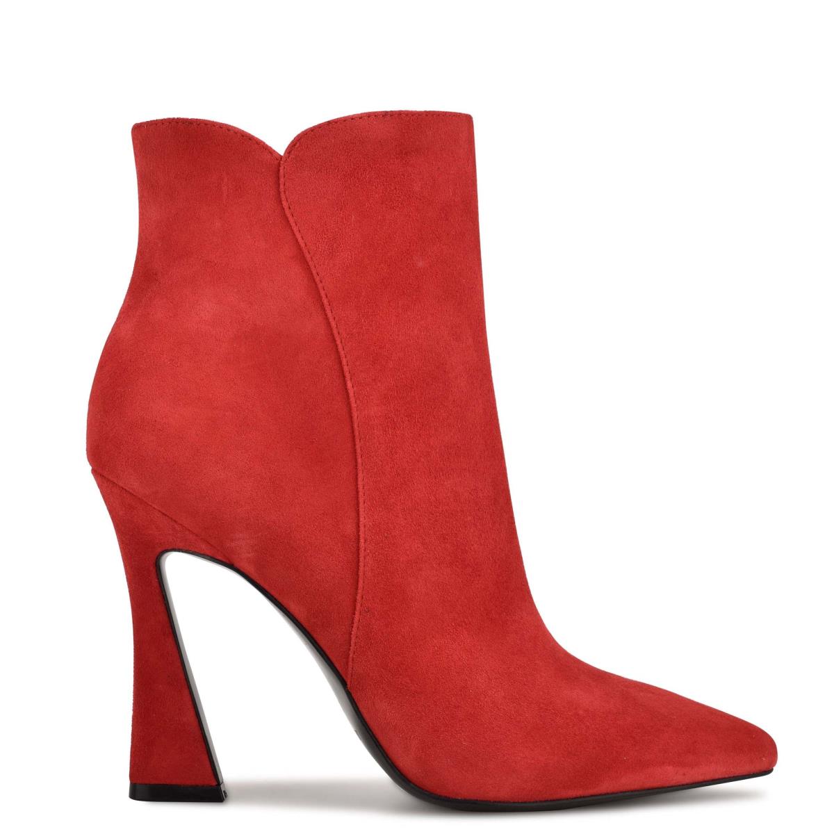 Bottines Nine West Torrie Robe Femme Rouge | 2510RABDG