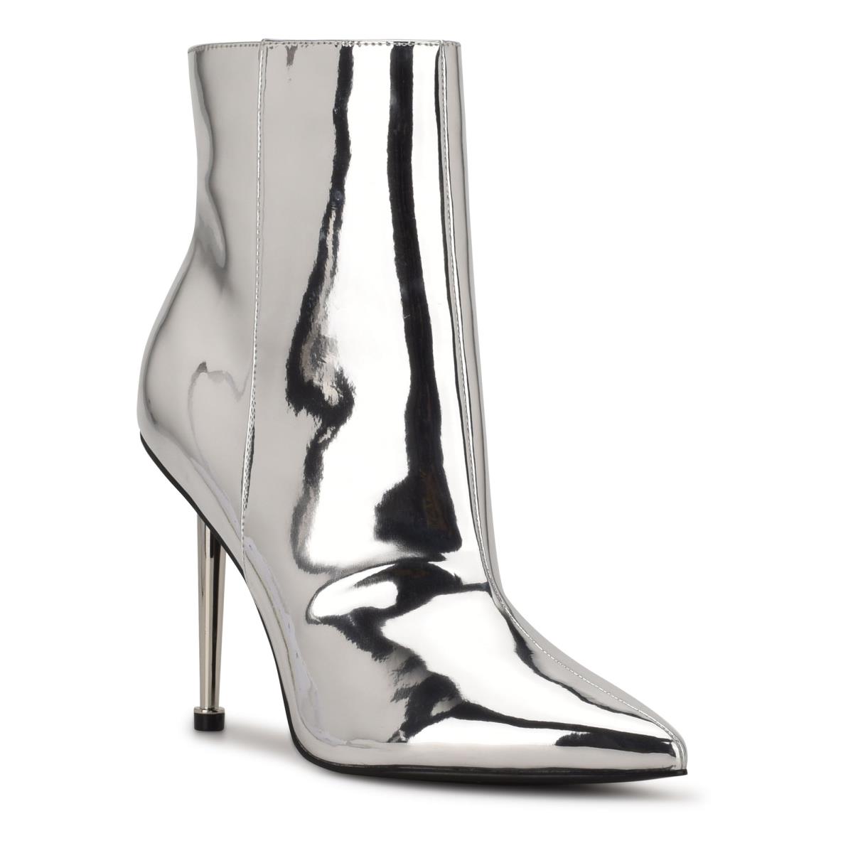 Bottines Nine West Tryin Robe Femme Argent | 7013UZIMO