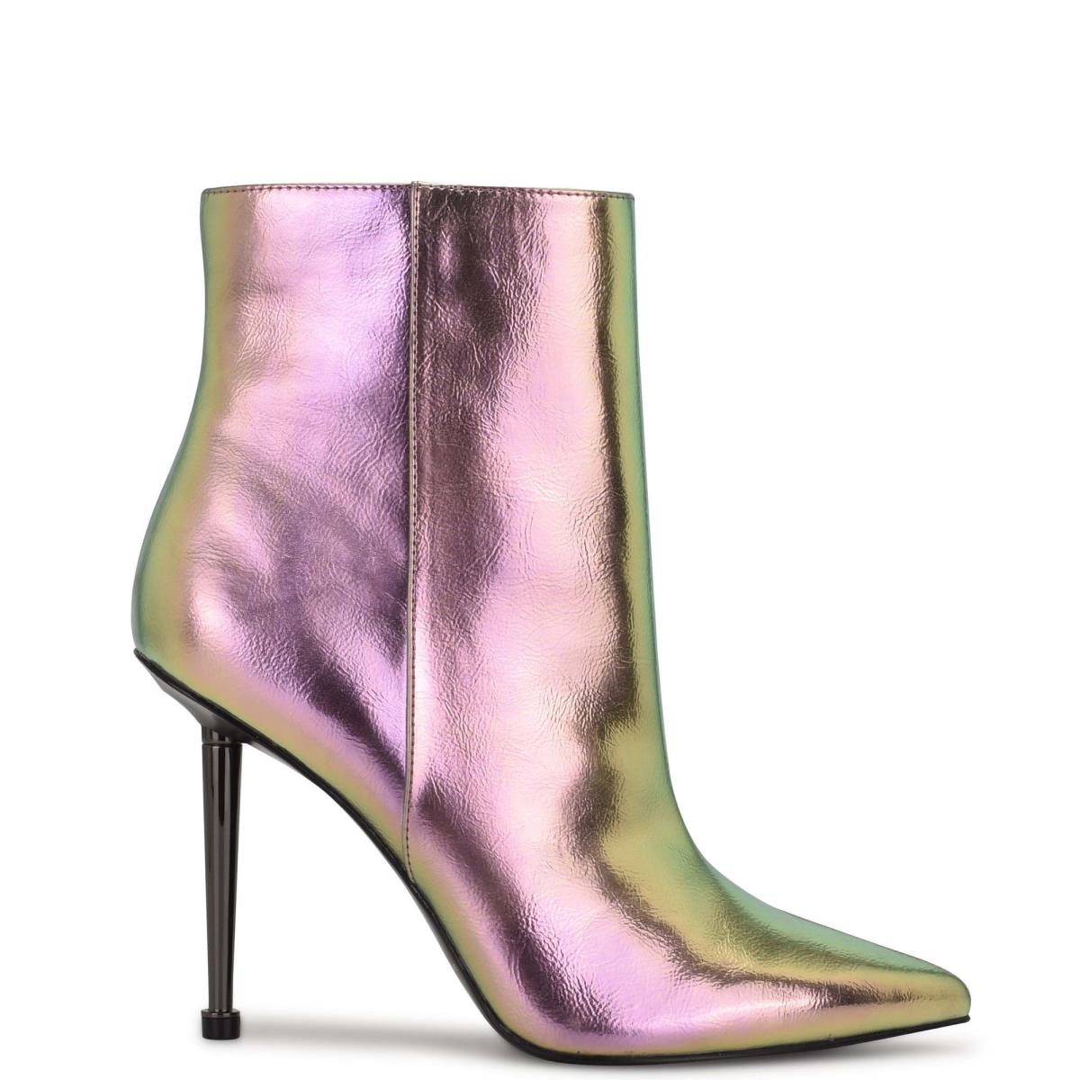 Bottines Nine West Tryin Robe Femme Metal | 4205NKPRS