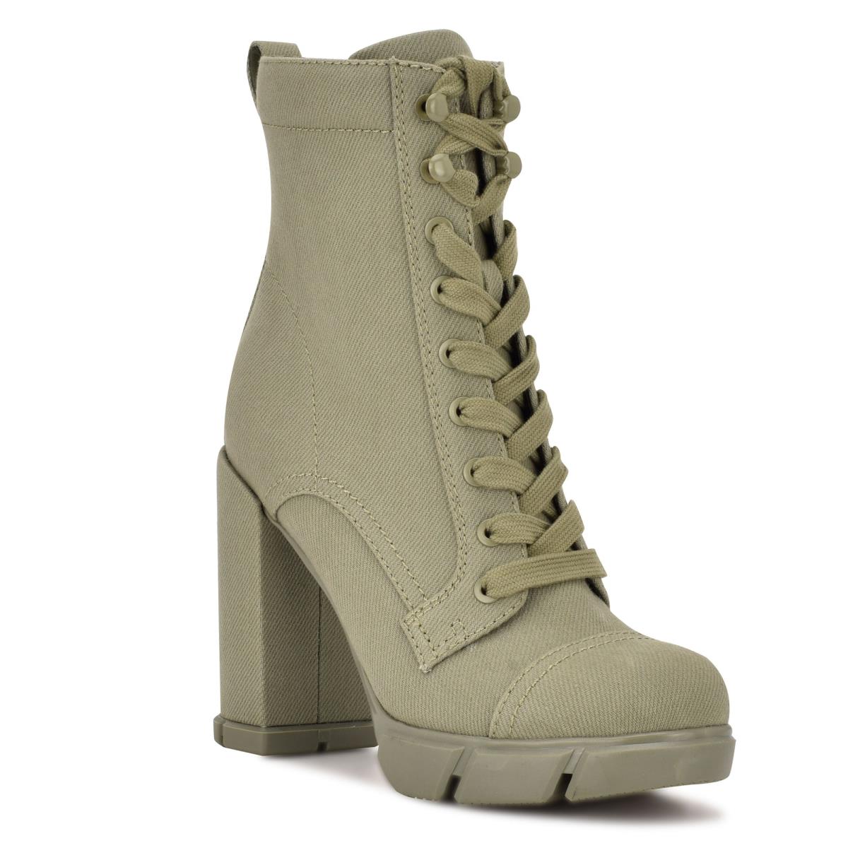 Bottines Nine West Vega Talons Femme Vert Olive | 1508EDCBJ