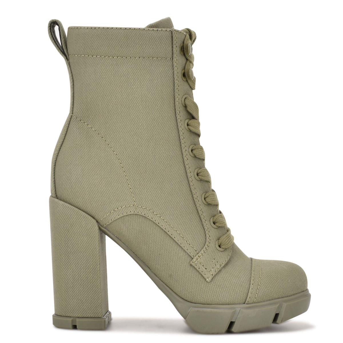 Bottines Nine West Vega Talons Femme Vert Olive | 1508EDCBJ