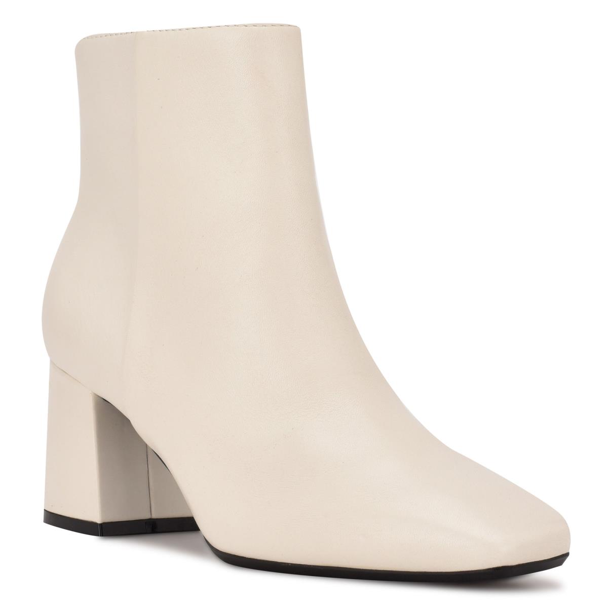 Bottines Nine West Vivy 9x9 Talons Femme Beige | 2690OMQAC