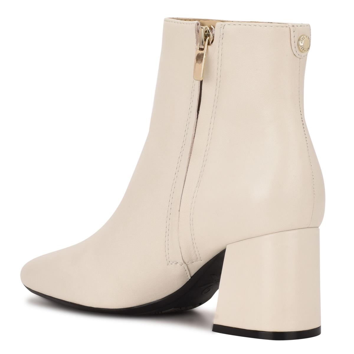 Bottines Nine West Vivy 9x9 Talons Femme Beige | 2690OMQAC