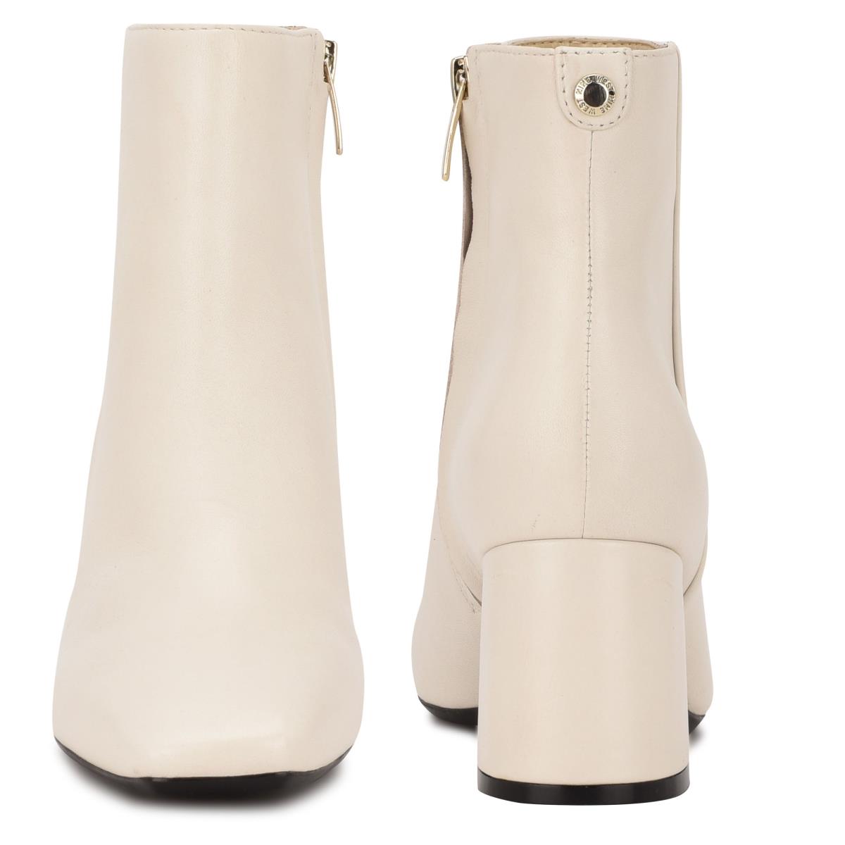 Bottines Nine West Vivy 9x9 Talons Femme Beige | 2690OMQAC