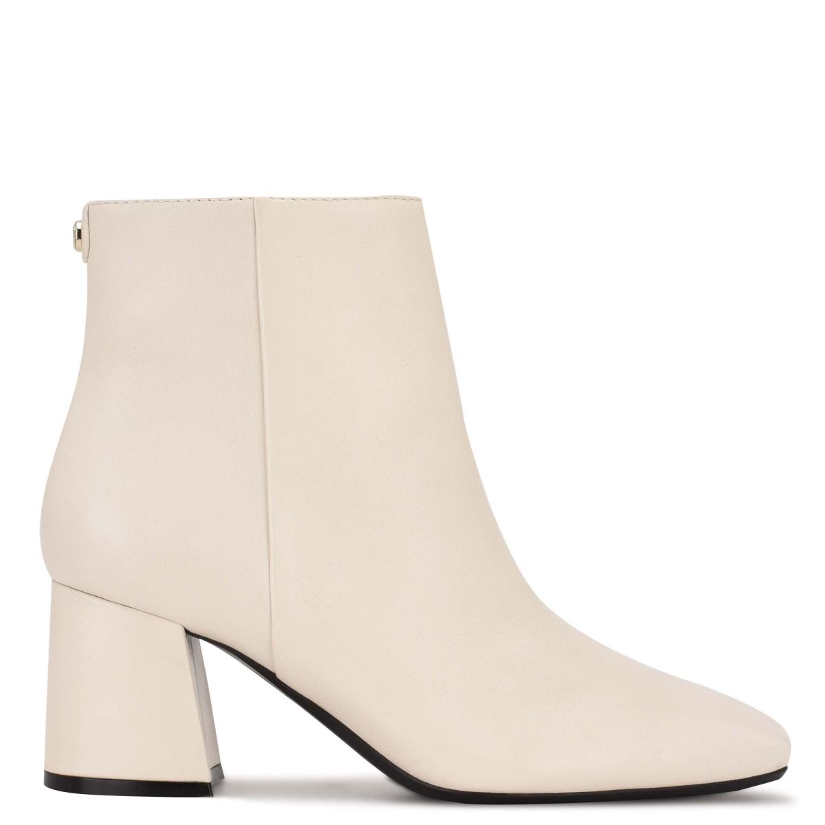 Bottines Nine West Vivy 9x9 Talons Femme Beige | 2690OMQAC