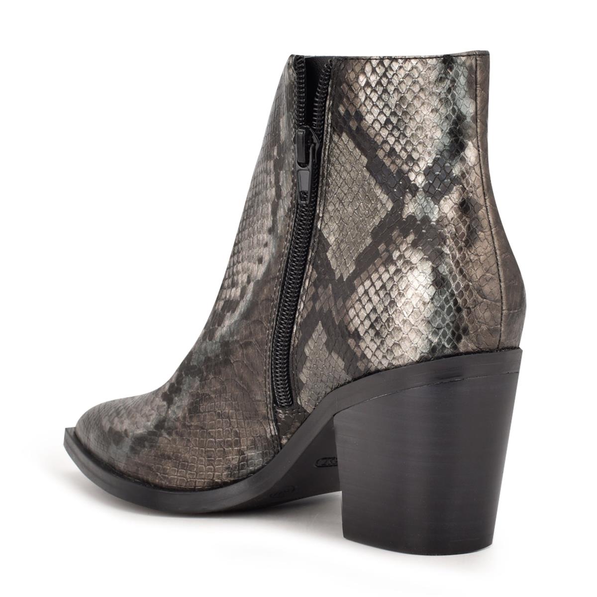 Bottines Nine West Wearit Block Heel Femme Serpent | 0953RNEWS