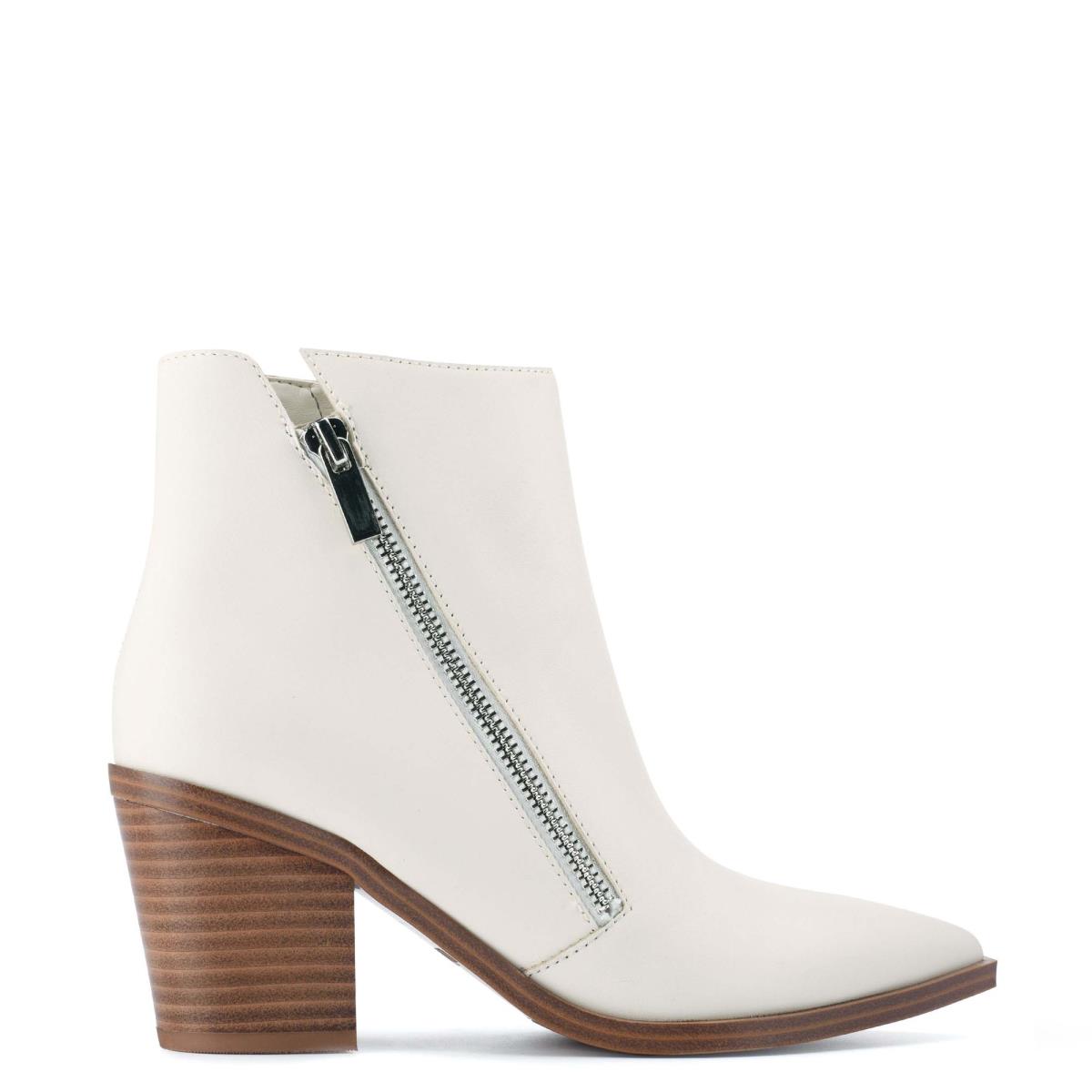 Bottines Nine West Wearit Block Heel Femme Blanche | 6298HSZIO