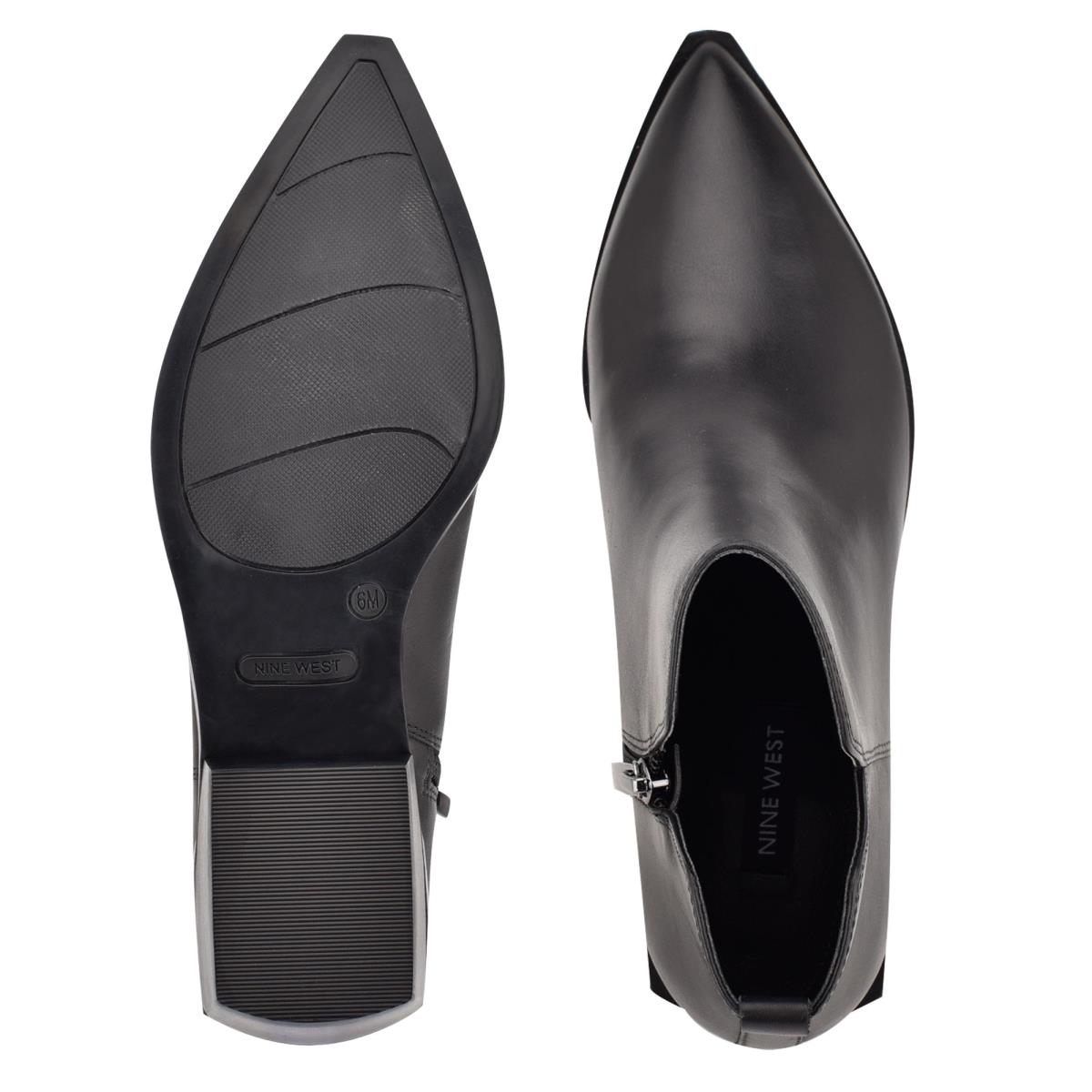 Bottines Nine West Yerly Pointy Embout Femme Noir | 1073KJNVP