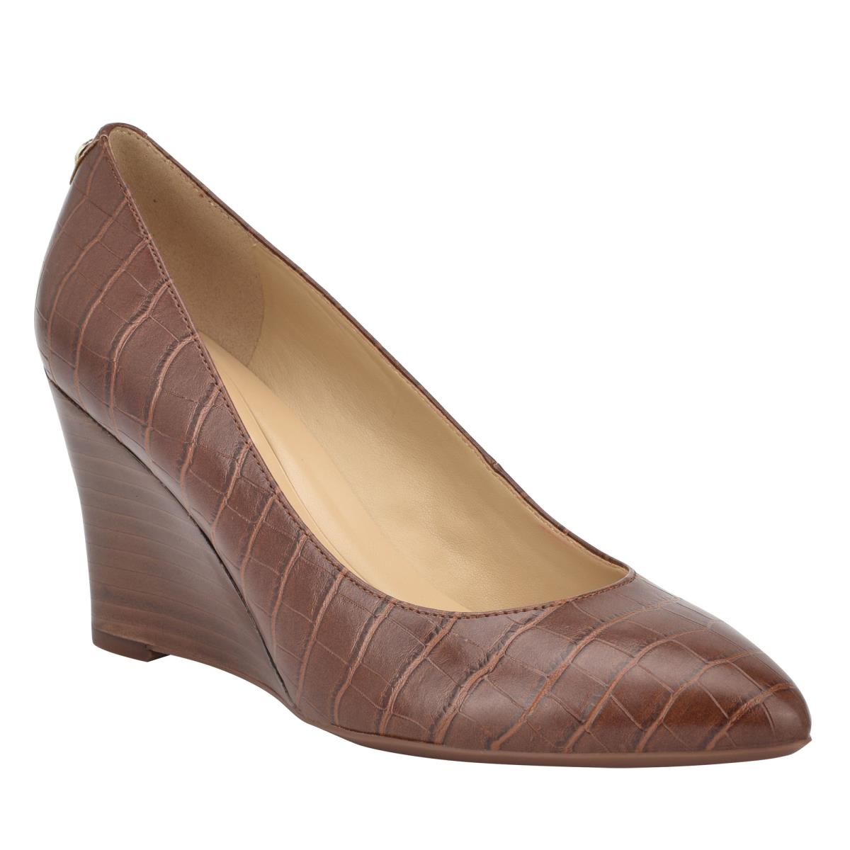 Compensées Nine West Cal 9x9 Robe Femme Marron | 7896FDSZE