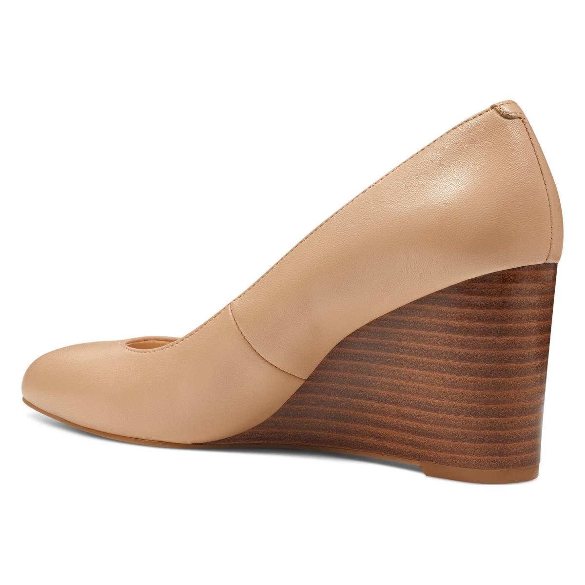 Compensées Nine West Jazzin Almond Embout Femme Beige | 4693KBLOP