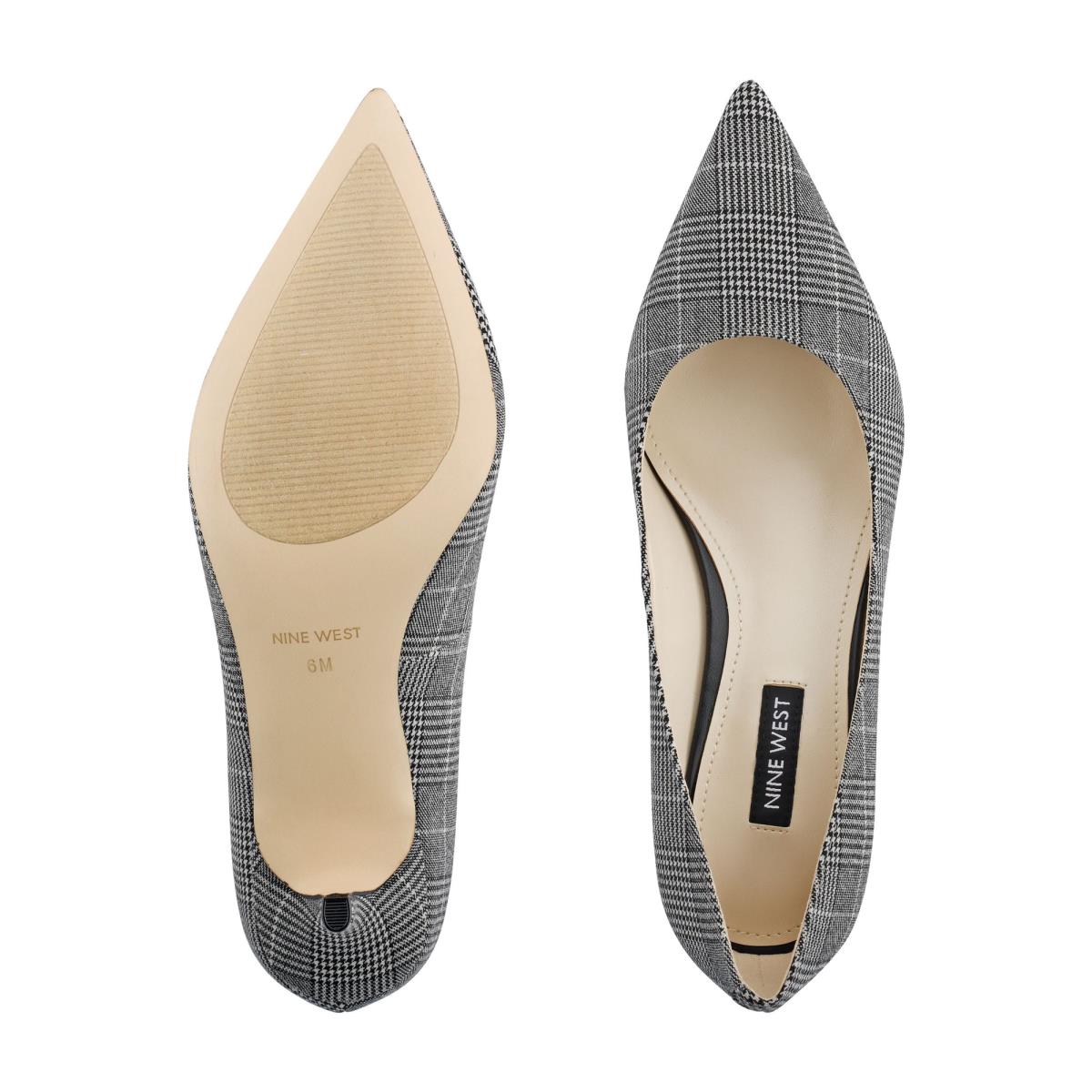 Escarpins Nine West Arlene Pointy Embout Femme Noir Blanche | 7609DPYTS