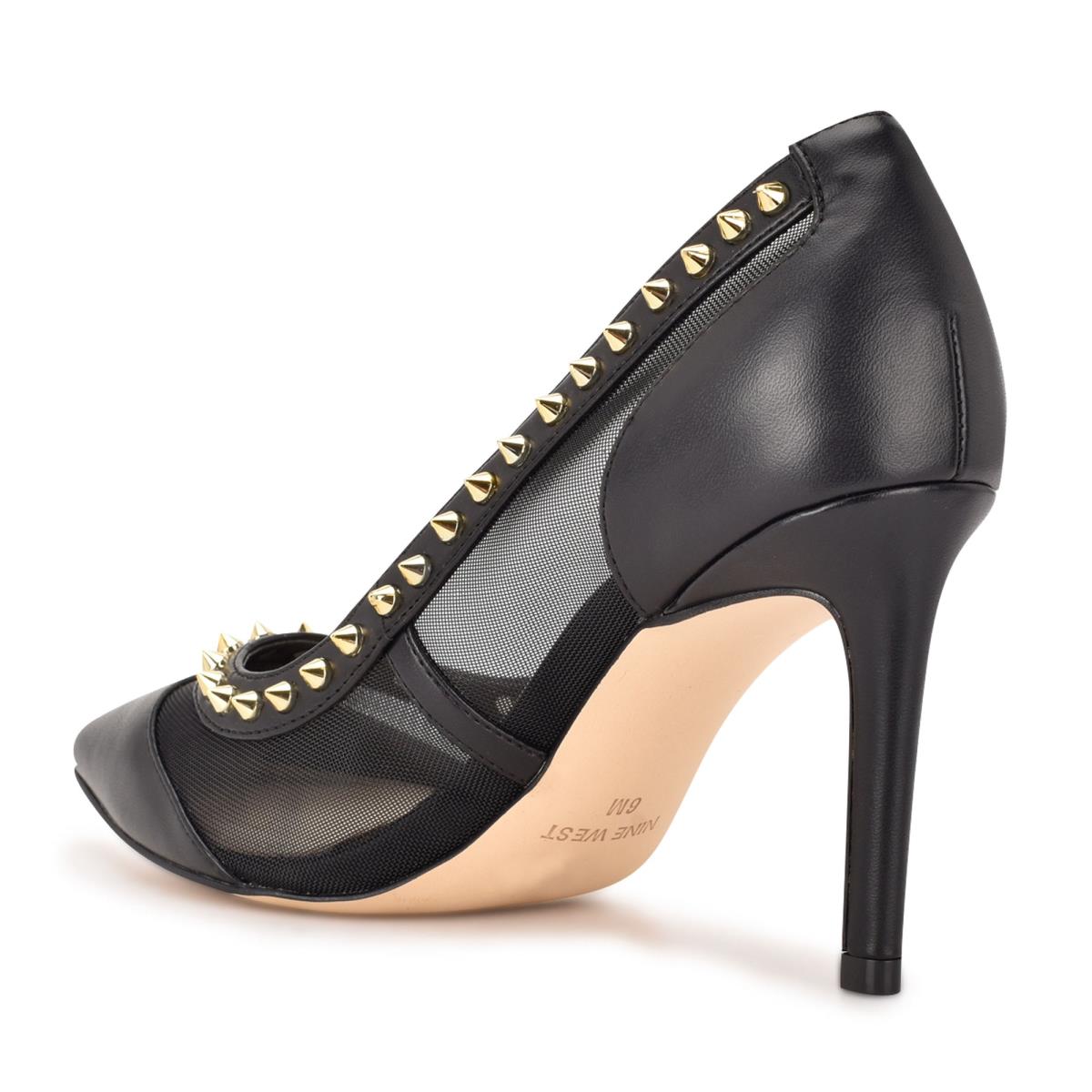 Escarpins Nine West Erian Pointy Embout Femme Noir | 5263LUWBO