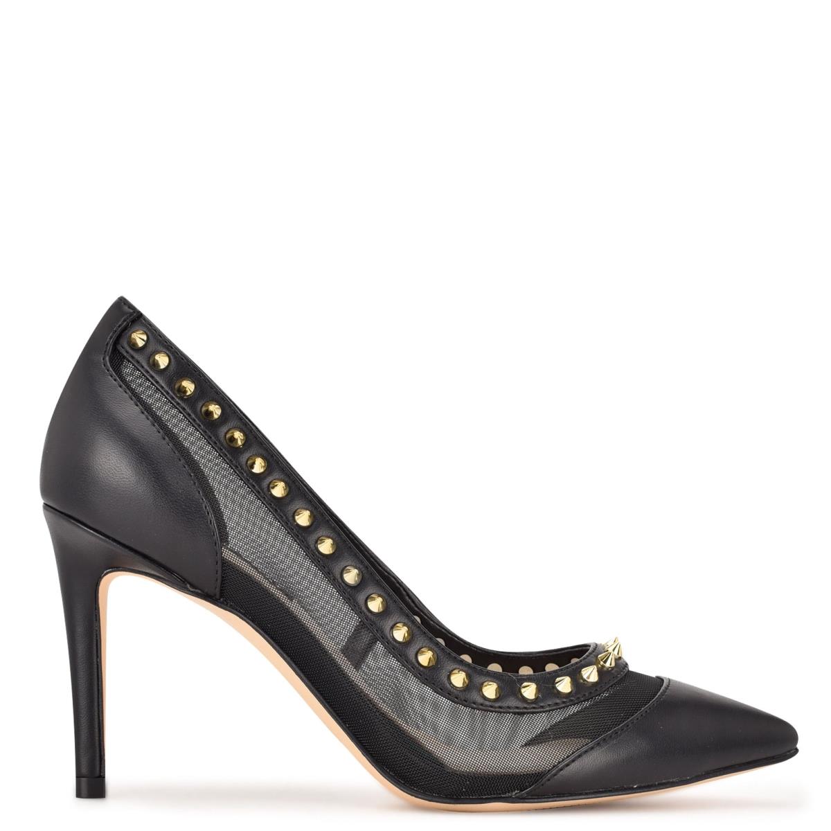 Escarpins Nine West Erian Pointy Embout Femme Noir | 5263LUWBO