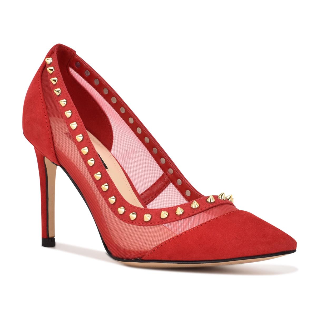 Escarpins Nine West Erian Pointy Embout Femme Rouge | 8927QRXDC