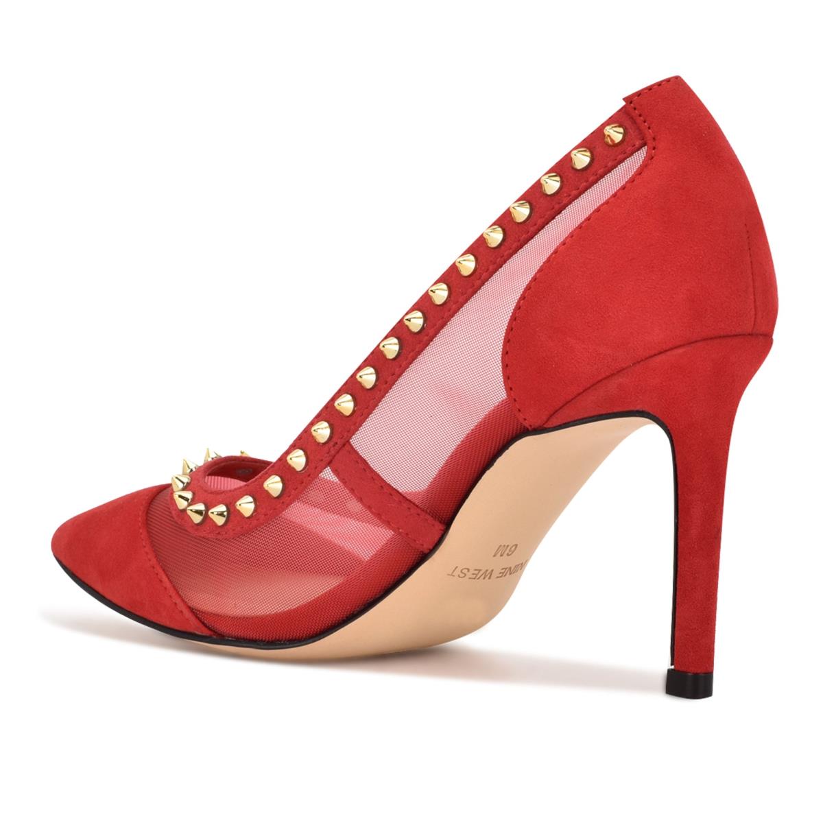 Escarpins Nine West Erian Pointy Embout Femme Rouge | 8927QRXDC