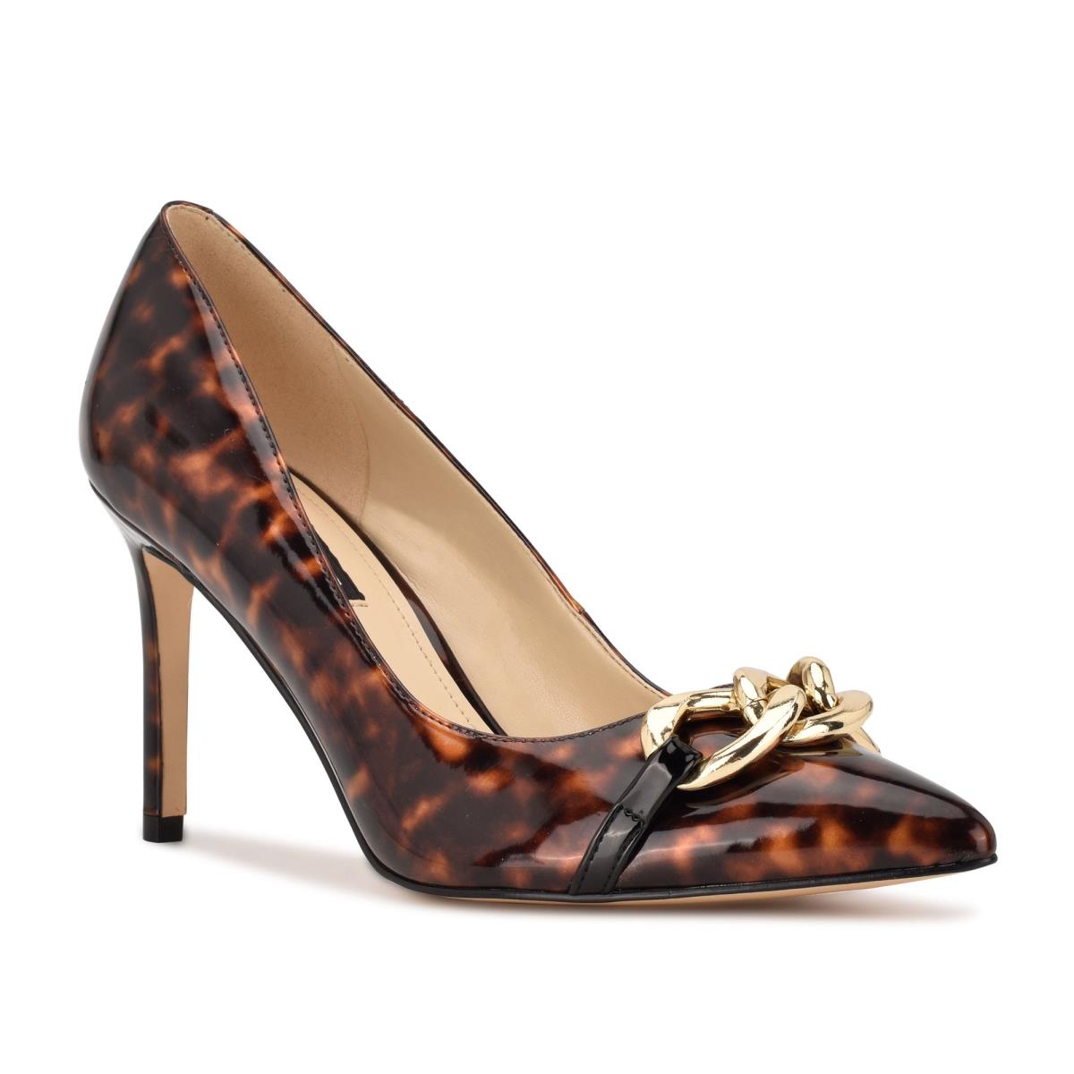 Escarpins Nine West Ezzie Pointy Embout Femme Cafe | 6879ZXRDO