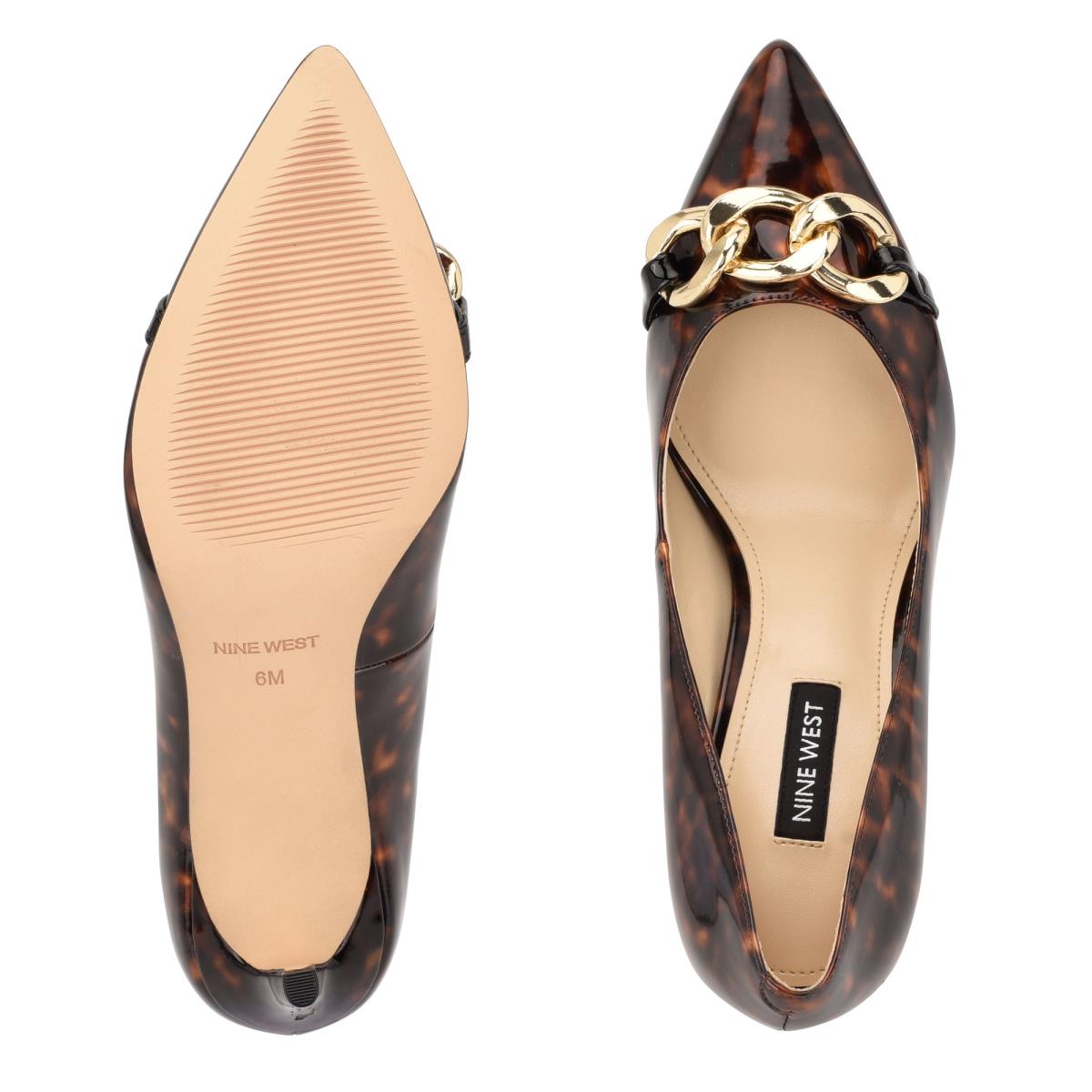 Escarpins Nine West Ezzie Pointy Embout Femme Cafe | 6879ZXRDO