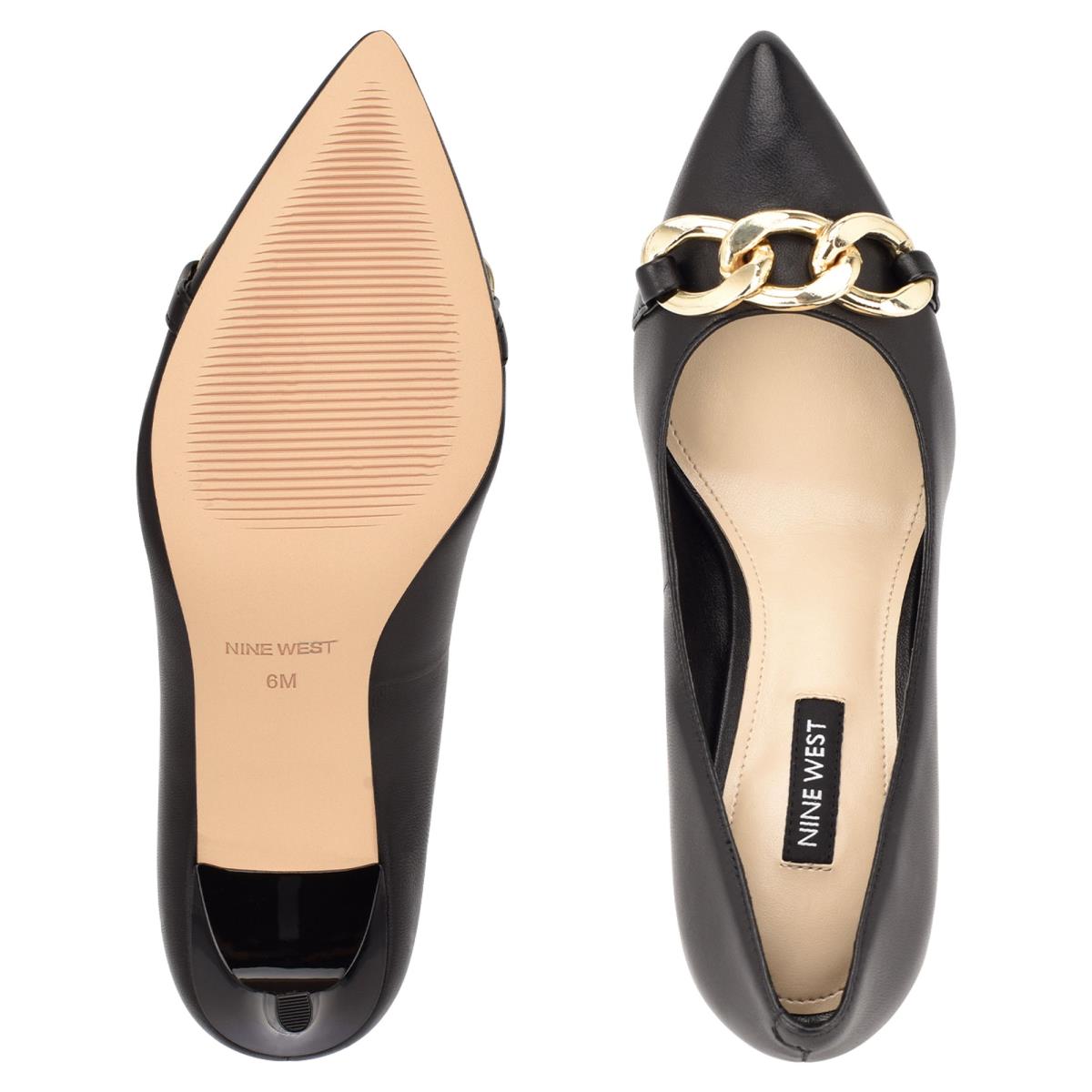 Escarpins Nine West Ezzie Pointy Embout Femme Noir | 8579NPBLQ