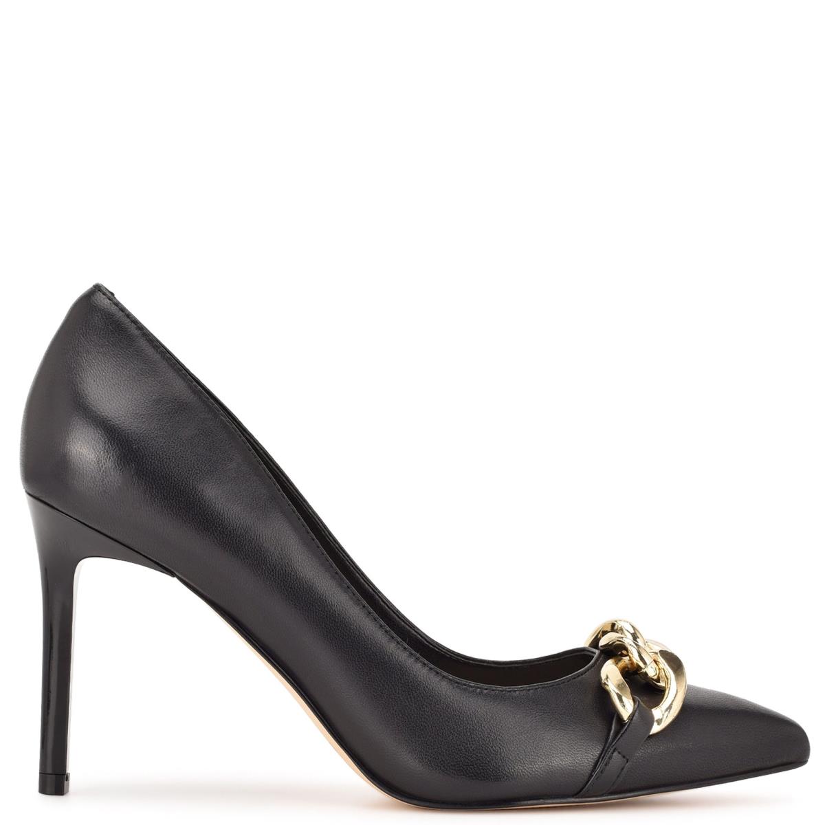 Escarpins Nine West Ezzie Pointy Embout Femme Noir | 8579NPBLQ