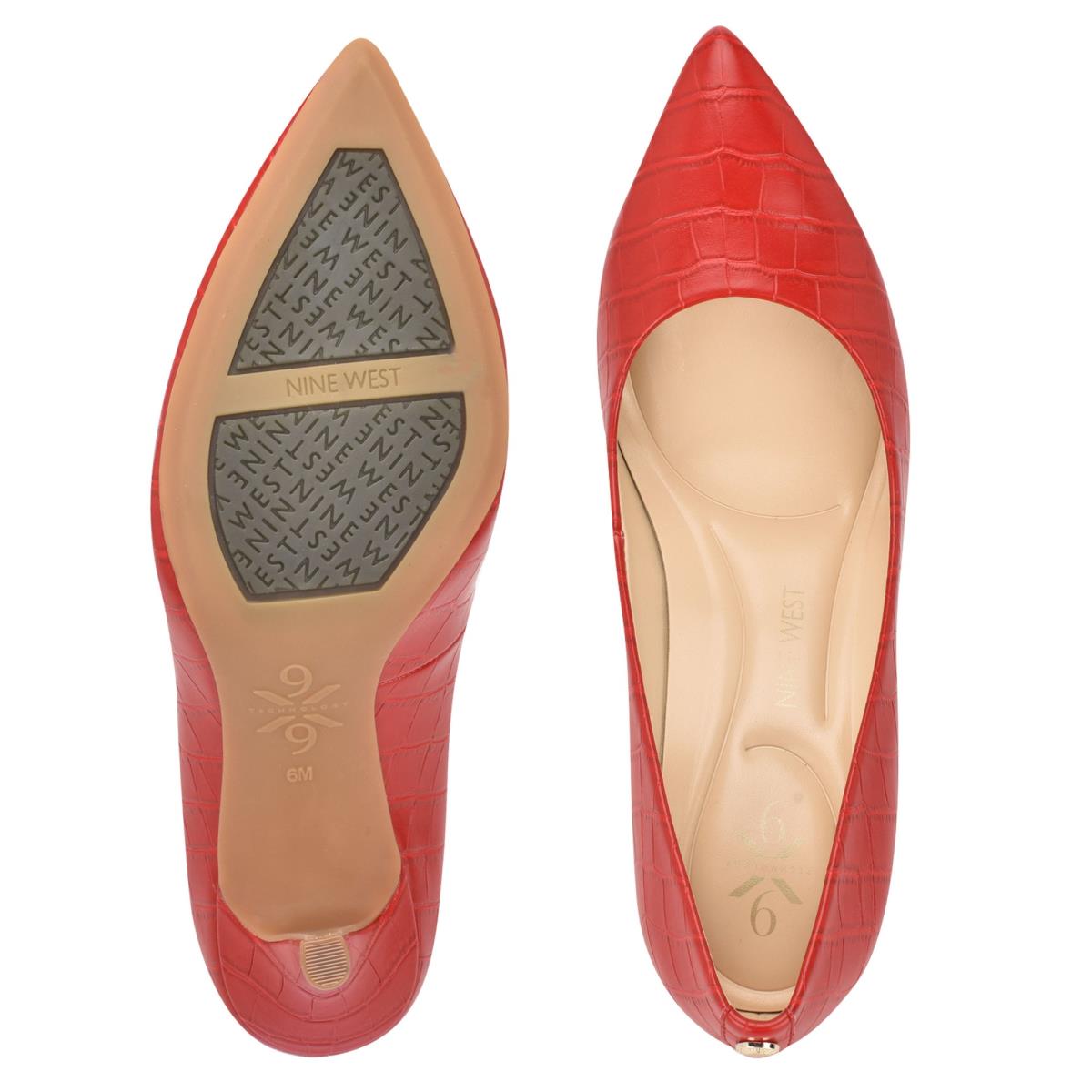 Escarpins Nine West Fifth 9x9 Pointy Embout Femme Rouge | 1865NXPST