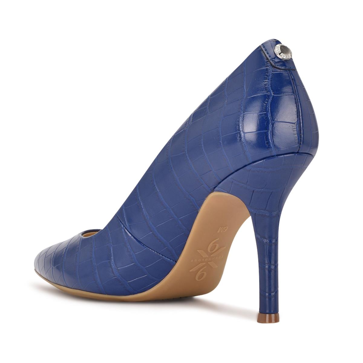 Escarpins Nine West Fifth 9x9 Pointy Embout Femme Bleu | 5906KSEDL