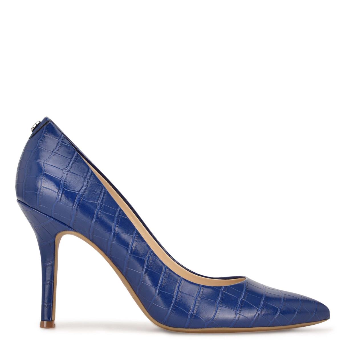 Escarpins Nine West Fifth 9x9 Pointy Embout Femme Bleu | 5906KSEDL