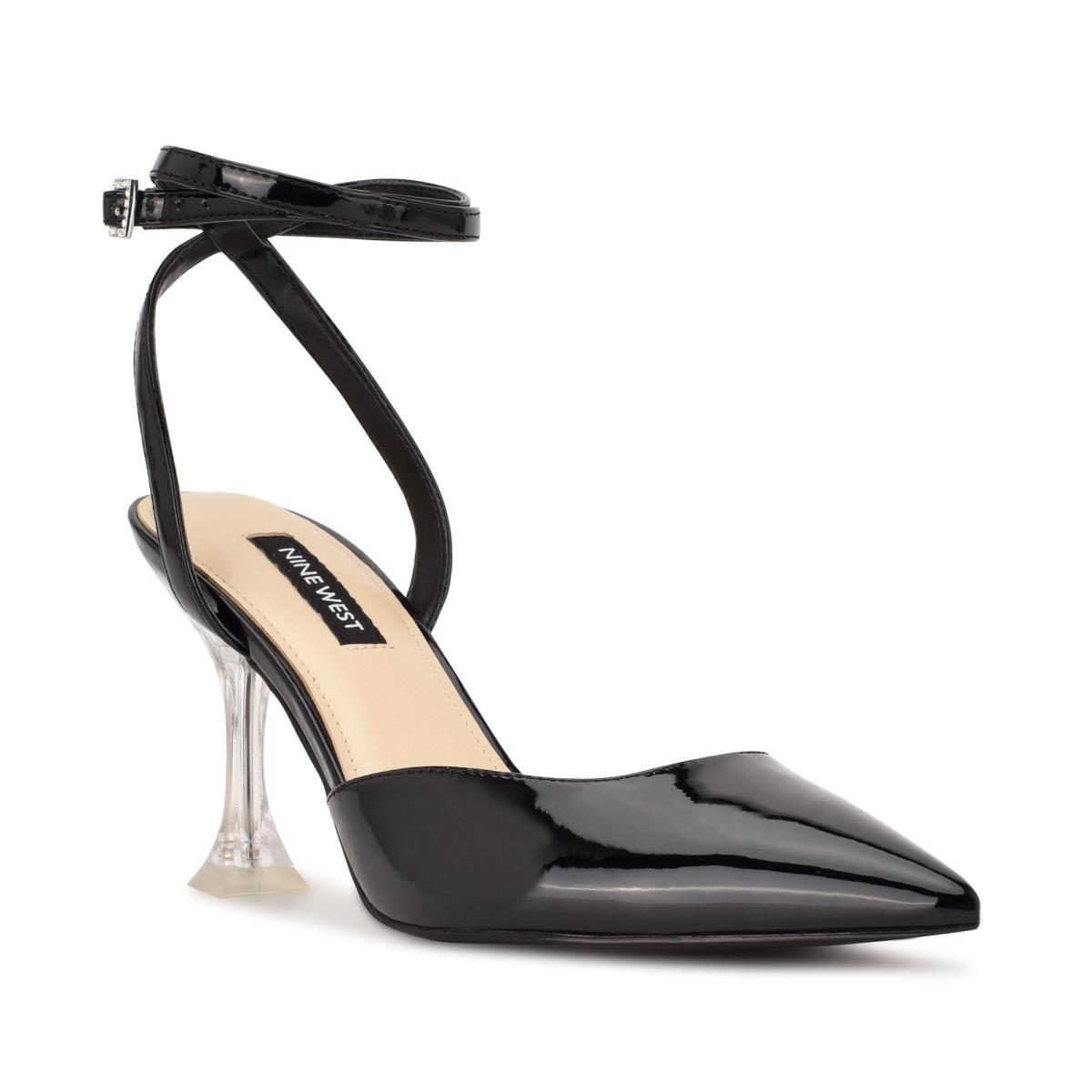 Escarpins Nine West Harlowe Ankle Brides Femme Noir | 6475XZSUF