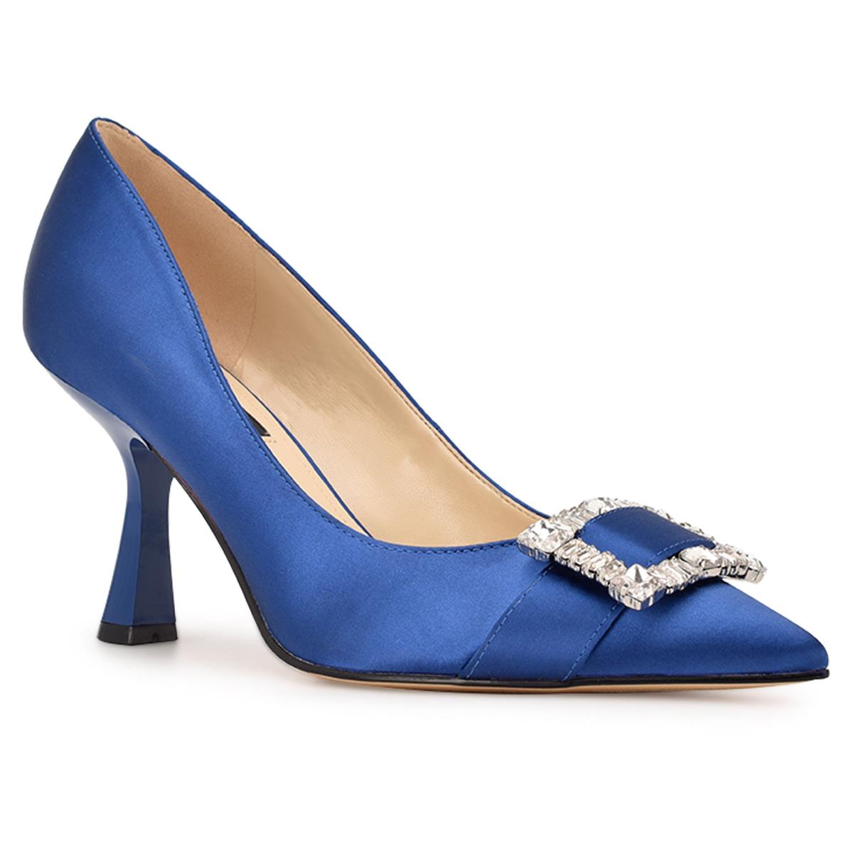 Escarpins Nine West Helyn Pointy Embout Femme Bleu | 6982VYEOL