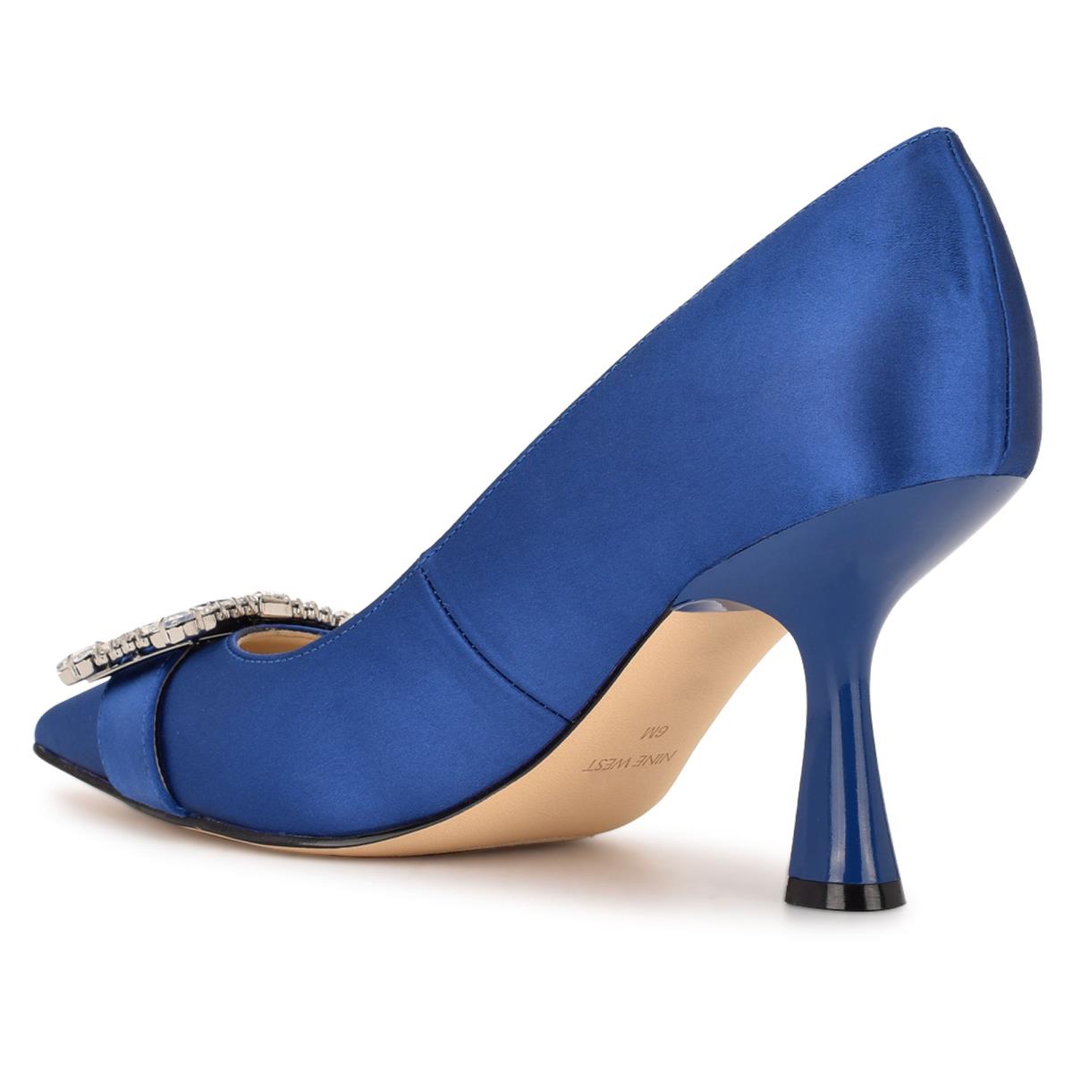 Escarpins Nine West Helyn Pointy Embout Femme Bleu | 6982VYEOL