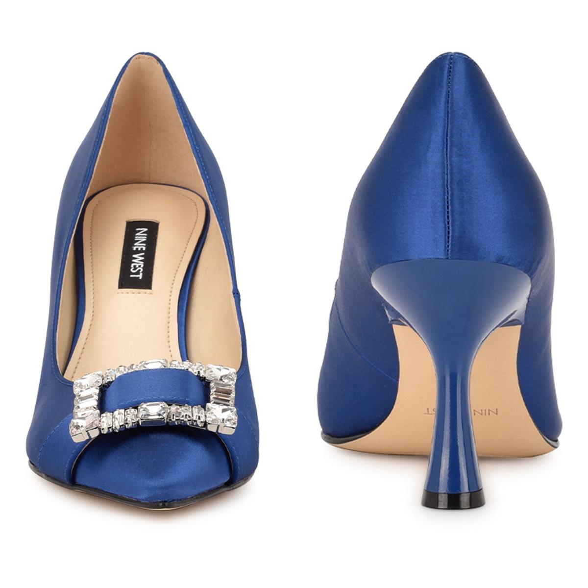 Escarpins Nine West Helyn Pointy Embout Femme Bleu | 6982VYEOL