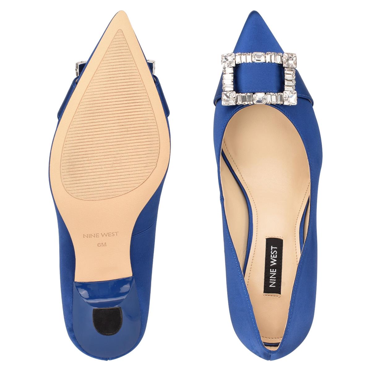 Escarpins Nine West Helyn Pointy Embout Femme Bleu | 6982VYEOL