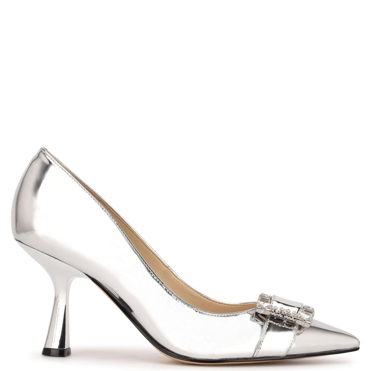 Escarpins Nine West Helyn Pointy Embout Femme Argent | 7581HPNXM