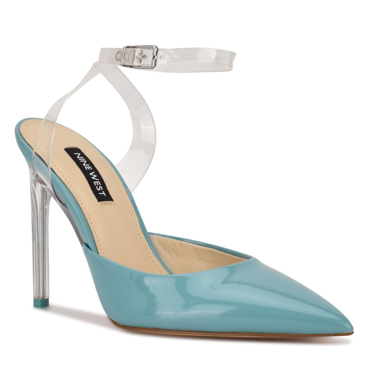 Escarpins Nine West Sparkea Ankle Brides Femme Bleu | 7906AICNK