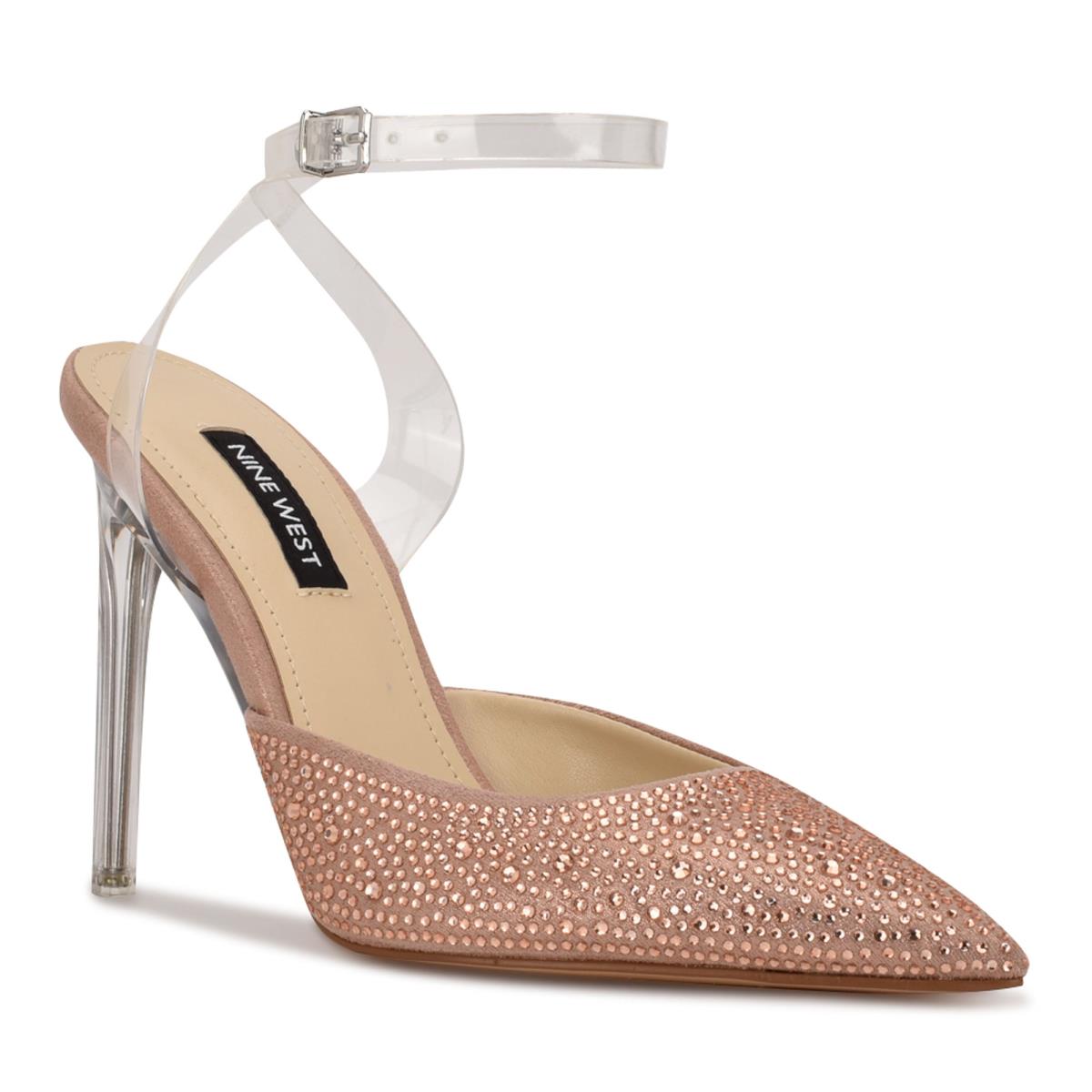 Escarpins Nine West Sparkel Ankle Brides Femme Beige | 0867MCTJW