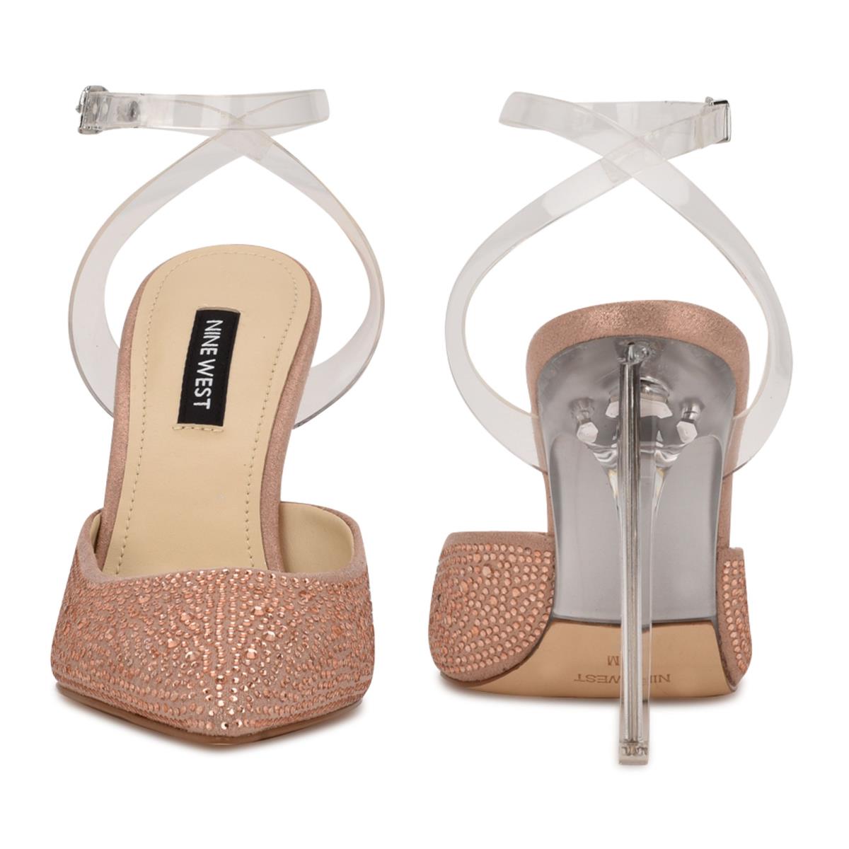 Escarpins Nine West Sparkel Ankle Brides Femme Beige | 0867MCTJW